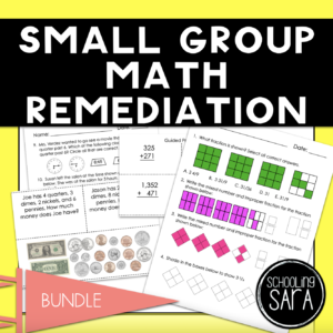 3rd Grade No Prep Small Group Math Review Plan & Activities Bundle | VA SOL